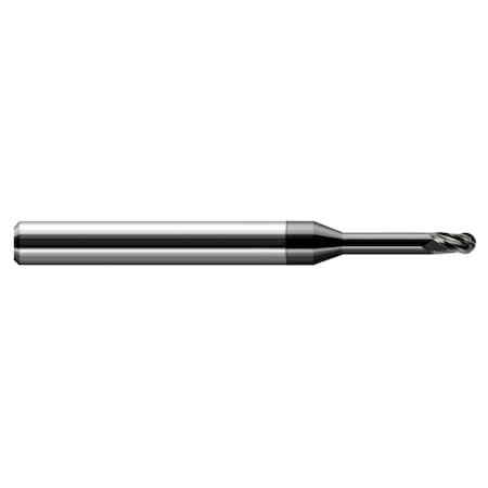 Harvey Tool Miniature End Mill - Ball - Long Reach, Stub Flute 860662-C4